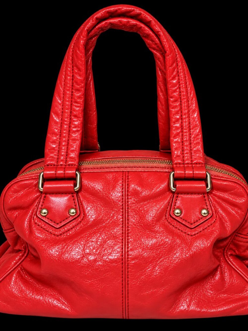 Marc by Marc Jacobs Pink Patent Leather Satchel Handbag - Picture 2 of 3
